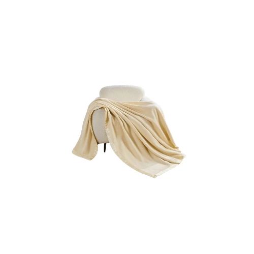 Classic Satin Elegance Fleece Throw Blanket For Sofa