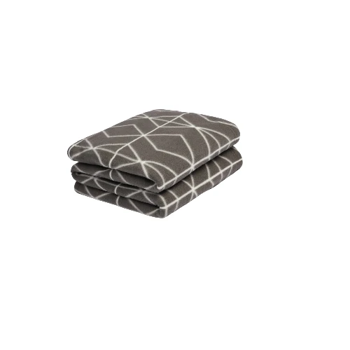 Geo Charcoal Throw Blanket For Sofa 