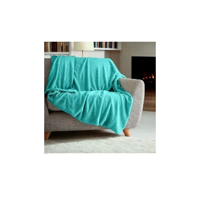Popcorn Waffle Throw Blanket for Sofa