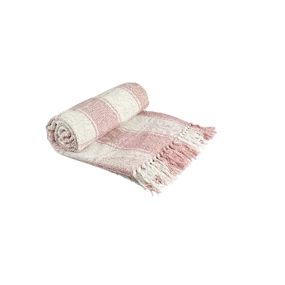  Tartan Woven Throw Blanket For Sofa