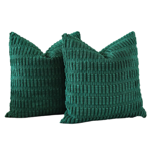 Corduroy Soft Striped Decorative Throw Cushion Covers  