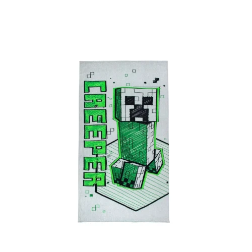 Fully Licensed Minecraft Creeper Beach Towel Collection