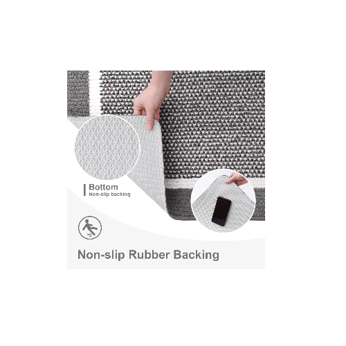 Dexi Grey Rectangular Indoor Mat