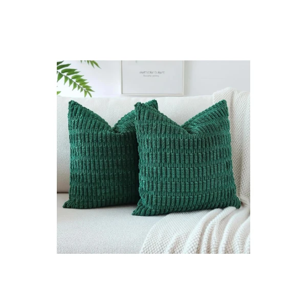 Corduroy Soft Striped Decorative Throw Cushion Covers  