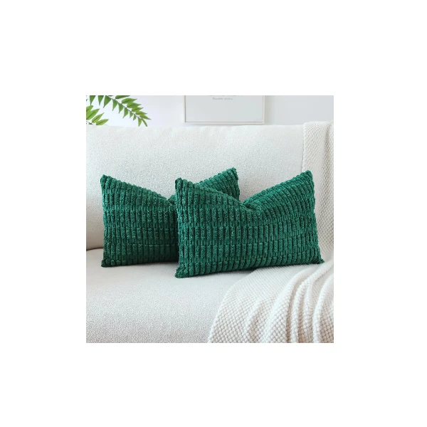 Corduroy Soft Striped Decorative Throw Cushion Covers  