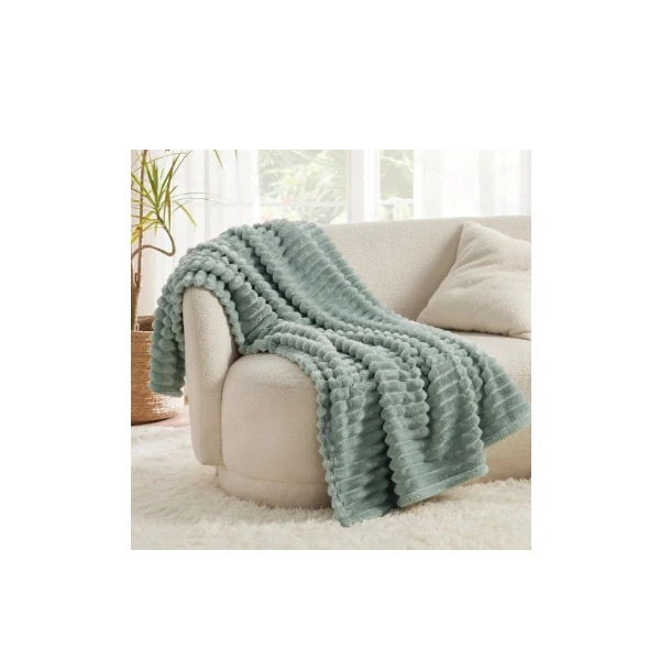 Bedsure Fluffy Fleece Throw Blanket for Sofa