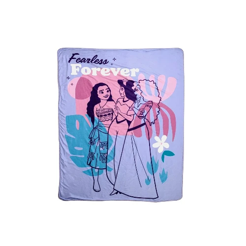 Disney Store Princess Moana, Jasmine, Merida Throw Blanket For Sofa 