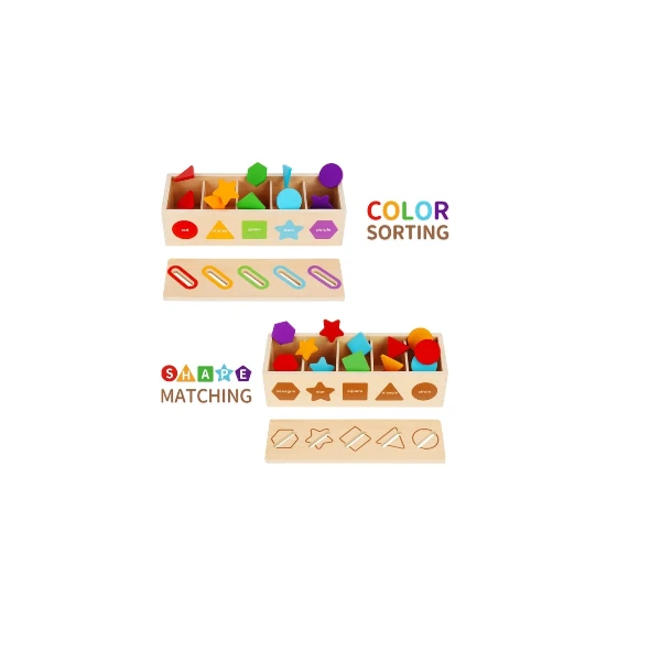 KMTJT Montessori Toys for 2 Year Old | Color Sorting & Stacking Matching Toys 