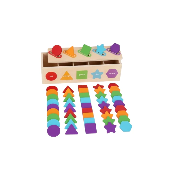 KMTJT Montessori Toys for 2 Year Old | Color Sorting & Stacking Matching Toys 