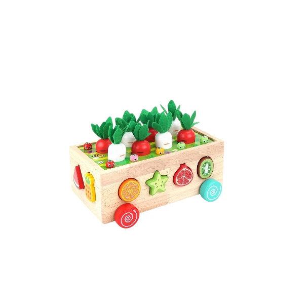  Montessori Wooden Farm Orchard Intelligence Car