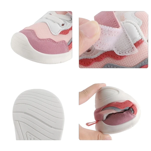 LACOFIA Baby Girls Shoes First Walkers Toddler Sneakers 