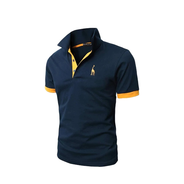 Kunjlelp Men's Short Sleeve Polo Shirt