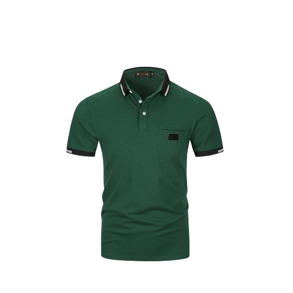 Kunjlelp Men's Short Sleeve Polo Shirt
