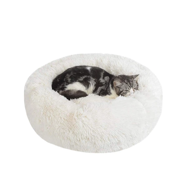 Calming Small Dog Cat Donut Bed 