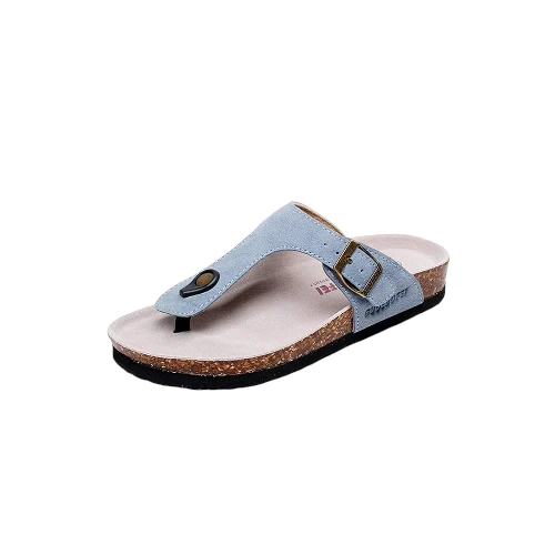 Asifn Girls Slide Cork footbed Sandal 