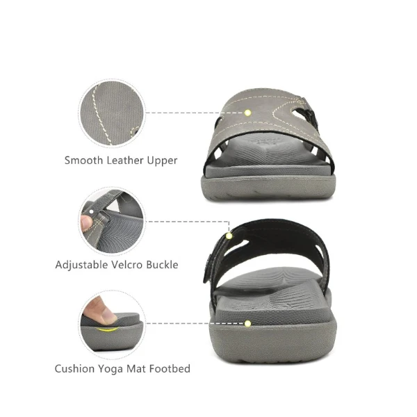 KuaiLu Women's Fashion Orthotic Sliders 