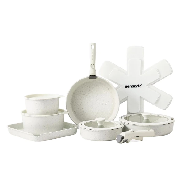Sensarte 17 Piece Pots and Pans Set
