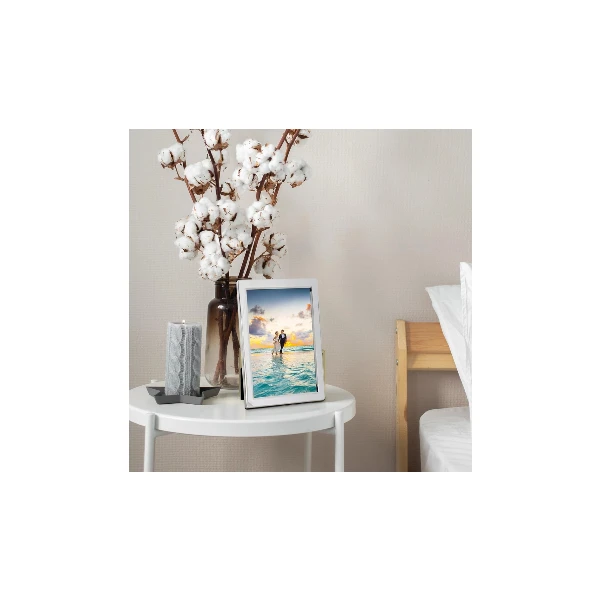 Frametigo Silver Plated Flat Edge Photo Frame