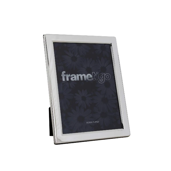 Frametigo Silver Plated Flat Edge Photo Frame