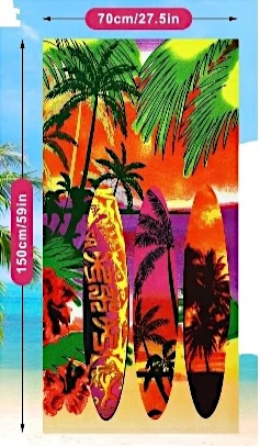  Skateboard Beach Towel