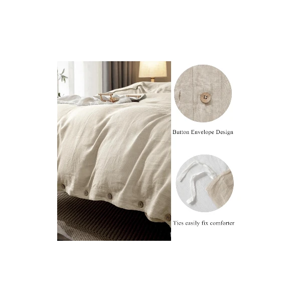 Chuffed Linen Duvet Cover King