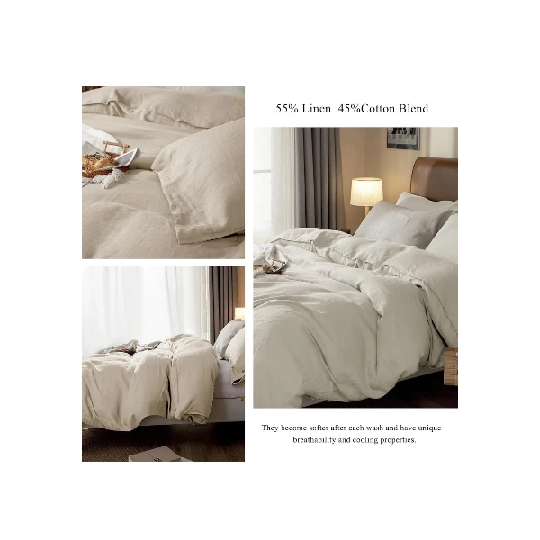 Chuffed Linen Duvet Cover King