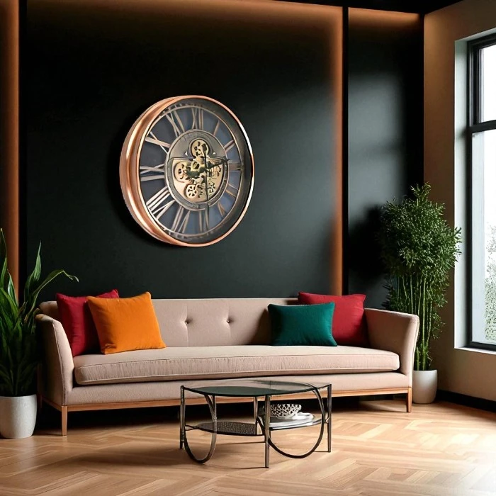 Dorboker Real Moving Gears Wall Clock 