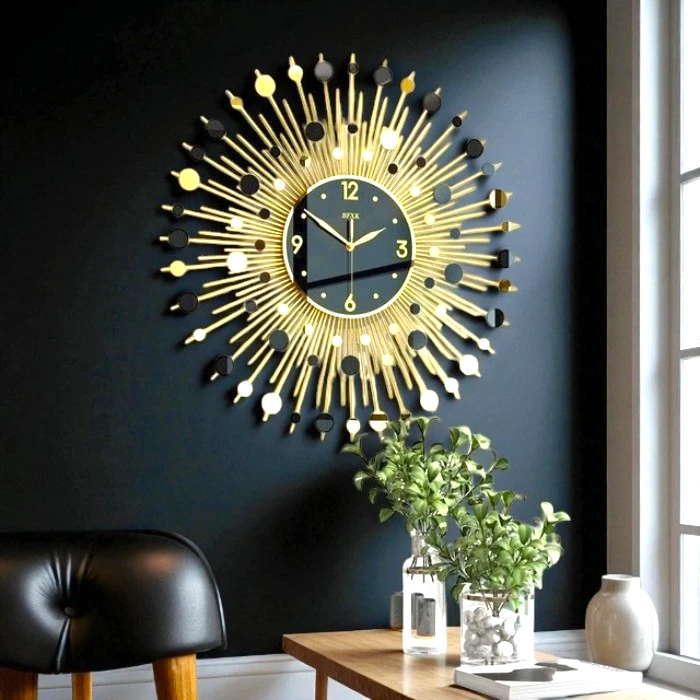 JRose Collections Large Round Gold Wall Art 
