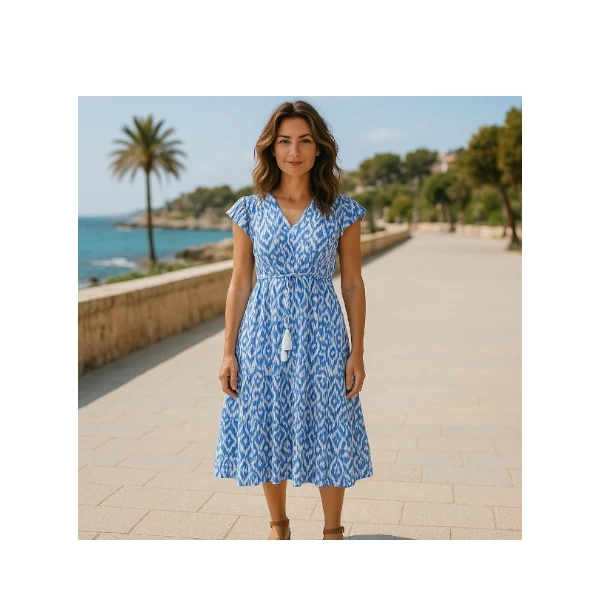 Grace Karin Women's Summer Floral Tiered Midi Dress