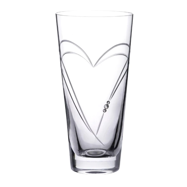 Diamante Swarovski Hollow Sided Trumpet Vase 