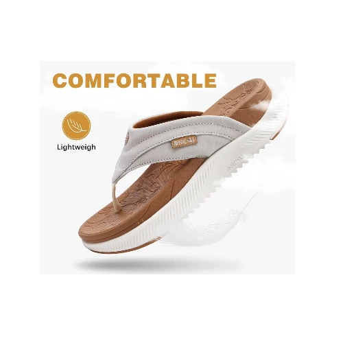 ONCAI Women's Orthotic Cushion Flip Flops Recovery Walking Sandals for Women 
