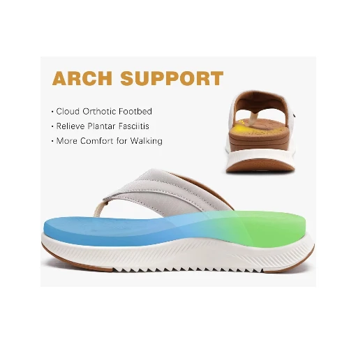 ONCAI Women's Orthotic Cushion Flip Flops Recovery Walking Sandals for Women 