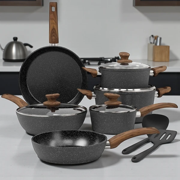 Kitchen Academy Cookware 12 Pcs Set