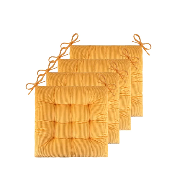 FlyGulls Set of 4 Corduroy Chair Cushions 