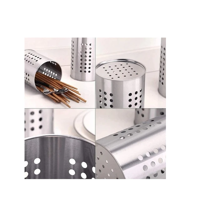 Stainless Steel Cutlery Holder Kitchen Utensil Organizer 