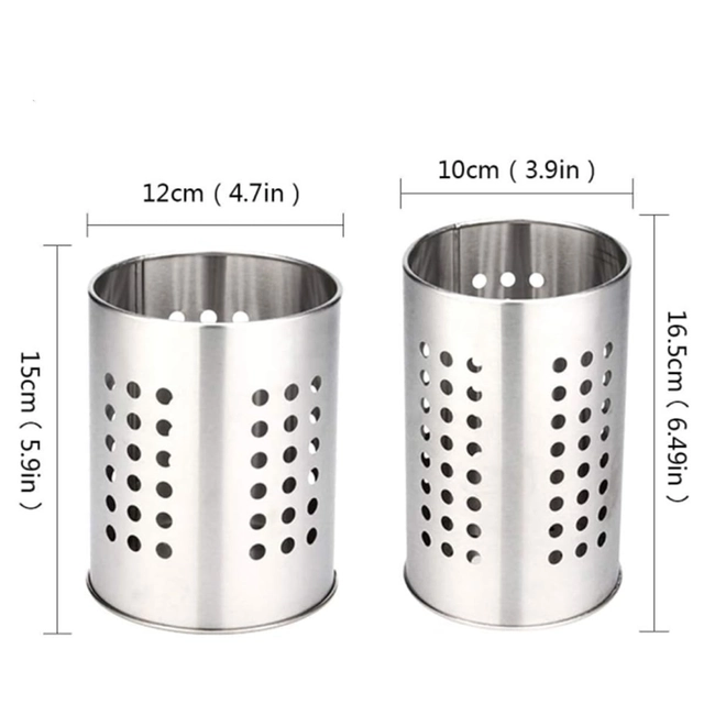 Stainless Steel Cutlery Holder Kitchen Utensil Organizer 