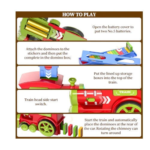 Doloowee Domino Train Toy Set