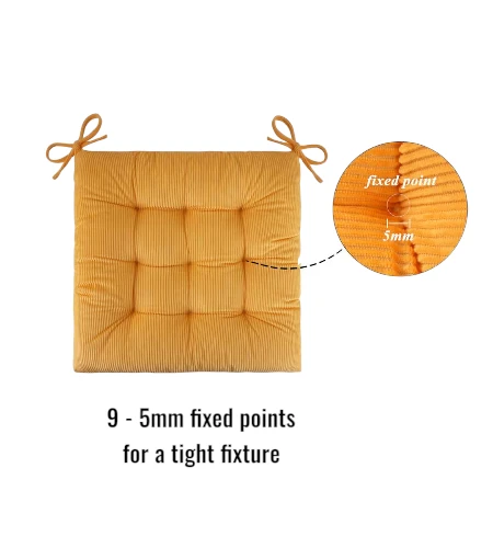 FlyGulls Set of 4 Corduroy Chair Cushions 