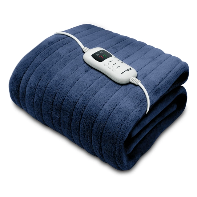 Dreamcatcher Luxurious Navy Heated Throw Electric Blanket