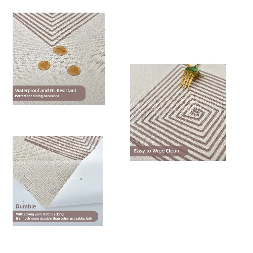 Plenmor Table Cloth Wipeable Tablecloth 