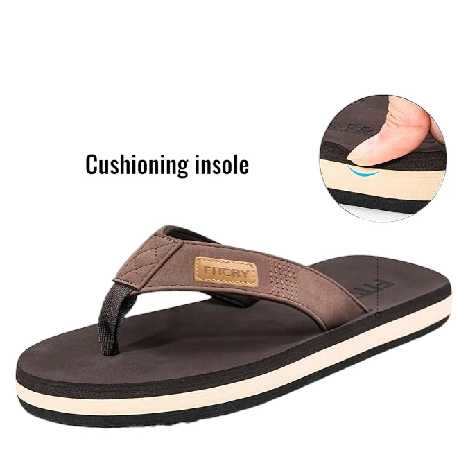 Fitory Men’s Comfy Flip Flops Beach Sandals