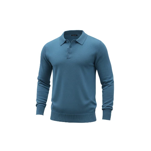 Coofandy Men's Long Sleeve Polo Sweater