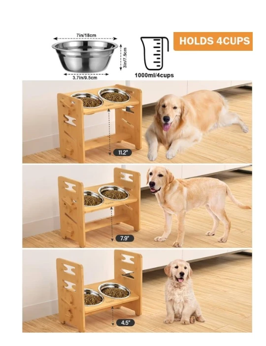 Pet feeding station - Vantic Medium Raised Dog Bowl