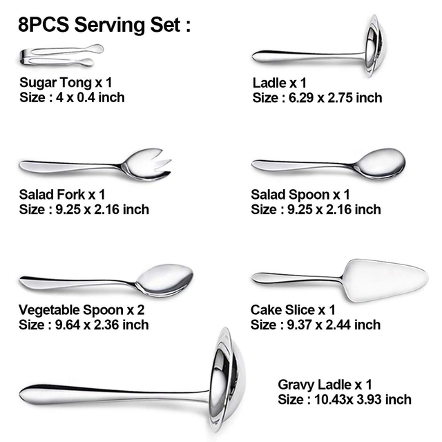 JIALONGDA 48-Piece Cutlery Set