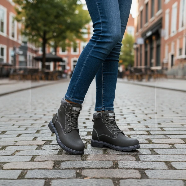 ANJOUFEMME Ladies Walking Hiking Boots