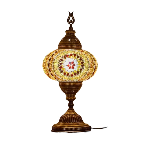 DEMMEX Turkish Moroccan Mosaic Table Lamp
