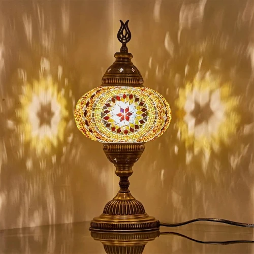 DEMMEX Turkish Moroccan Mosaic Table Lamp