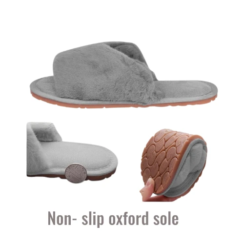 Women Fluffy Slip-on indoor Slippers 
