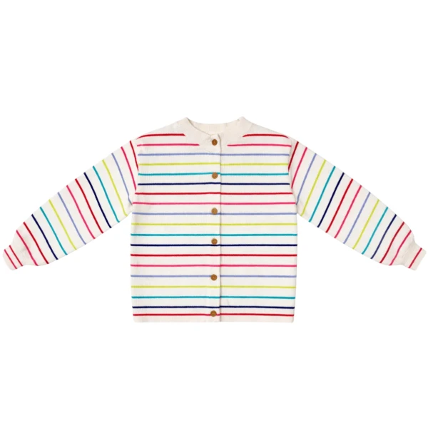 Ex-Chain Girls Multi Colour Stripe Cardigan