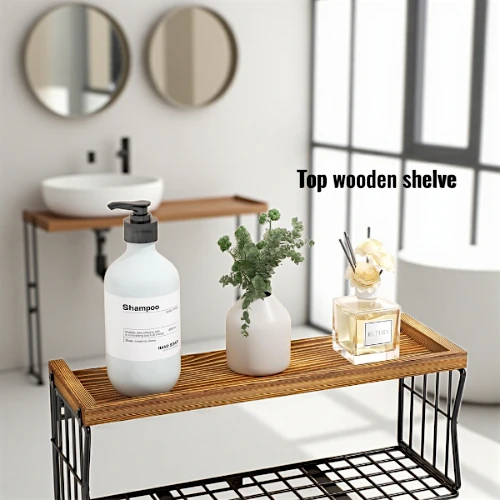 HapiRm Towel Rack Wall Mounted - Multi-Functional Bathroom Towel Storage 